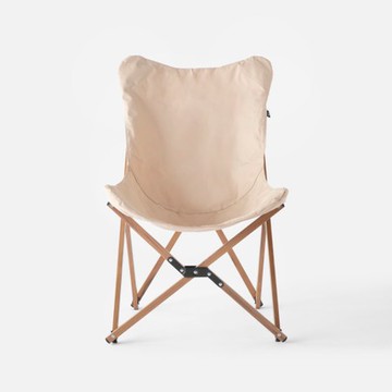 奧可利可折疊蝴蝶椅 淺咖