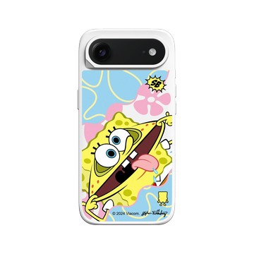 iPhone Air SolidX 白 - 海綿寶寶 SpongeBob - 搞笑海綿