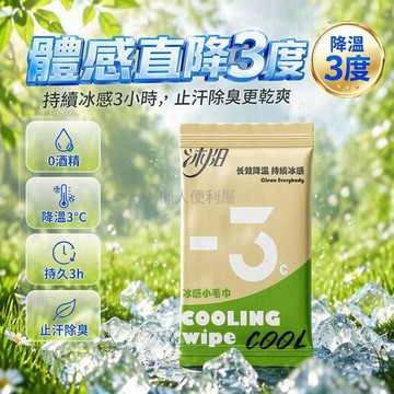台灣出貨✨ 涼感濕巾 降溫冰巾 運動擦汗毛巾 薄荷清新提神 戶外專用冷感布 速乾止汗