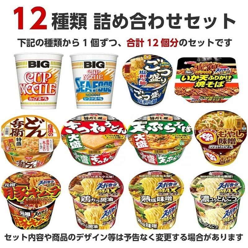 ビッグサイズのカップ麺 12種類(ビッグサイズ×12個) 詰め合わせセット