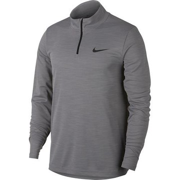 Nike 2020男時尚Superset四分之一拉鍊煙灰色長袖ㄒ恤