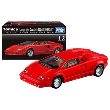TOMICA PREMIUM 12 藍寶堅尼 Countach 25周年紀念車款 TM17599 多美小汽車