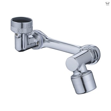 專利產品【有頻道】金色  2種出水模式 [2022年私模新品]黃銅萬向1080°旋轉可摺疊機械臂面盆水龍頭延伸器 防濺過