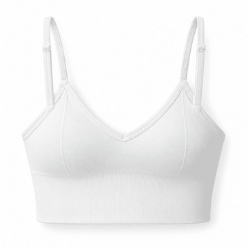 alo Seamless Modal Ribbed Delight Bralette 無縫莫代爾羅紋短版內衣 白色 White