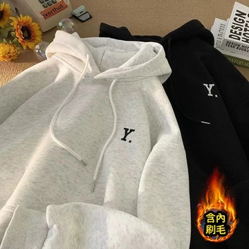 【隔日到貨】650g純棉帽t男 美式復古重磅連帽衛衣 Oversize潮流hiphop男生衣服 帽t 大學t 長袖上衣男