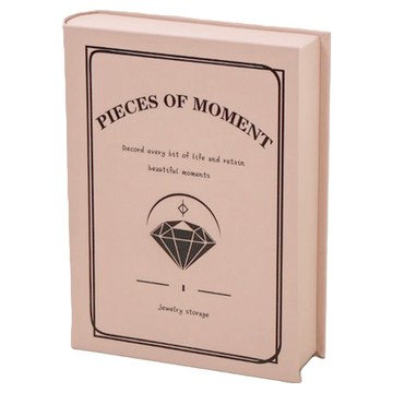 PORA BELLA 書本直立式L932首飾盒 珠寶收納  粉色