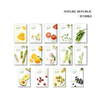 換季保濕面膜組💆🏻‍♀️送韓星小卡【Nature Republic 】 真粹天然系列面膜 滋潤面膜  23ml 20入組