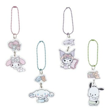 小禮堂 Sanrio 三麗鷗 造型壓克力吊飾 (睡衣天使) 大耳狗 酷洛米 美樂蒂 帕恰狗