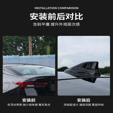 免運🛒適用於豐田凱美瑞亞洲龍專用鯊魚鰭卡羅拉雷凌車頂天線裝飾配