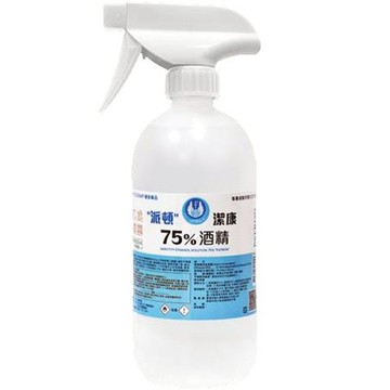 派頓75%酒精500ml/有附噴嘴/瓶