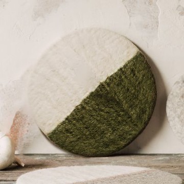 《danica》Heirloom羊毛氈隔熱墊-抹茶白韻-- 桌墊 鍋墊 餐墊 耐熱墊