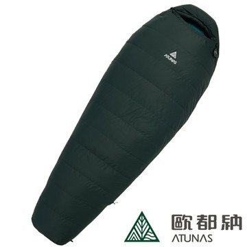 【ATUNAS 歐都納】700 EDGER輕量鵝絨睡袋(A1SBEE06墨綠/青檸綠/媽咪型/高海拔/登山露營)