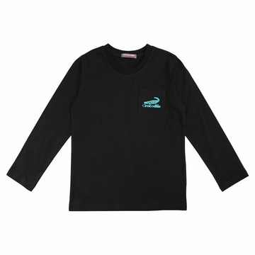 Crocodile Junior小鱷魚童裝-純棉素色T恤 (U62404-09 大碼款)