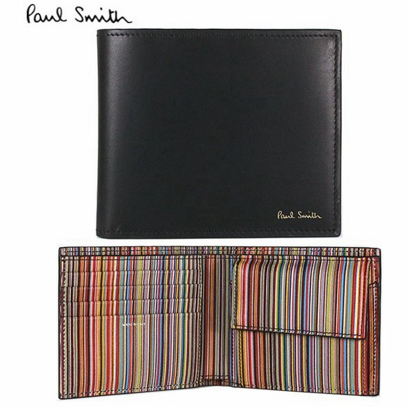 ポールスミス 財布 ブラック マルチストライプ メンズ 二つ折り財布 Paulsmith ブラック M1a 43 Bmulti 79 通販 Lineポイント最大get Lineショッピング