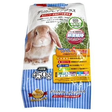 PetBest 金牌頂級脫氧保鮮 葛蘭牧草  低熱量  高纖維  低鈣  低蛋白脂肪  450g  1包