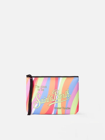 MC2 Saint Barth Aline Scuba Pochette With Multicolor Waves Print