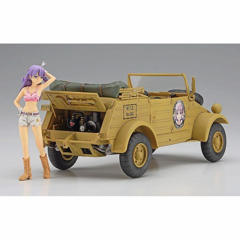 プラモデル 1/24 ワイルドたまごガールズ No.02 Pkw.K1 キューベル 