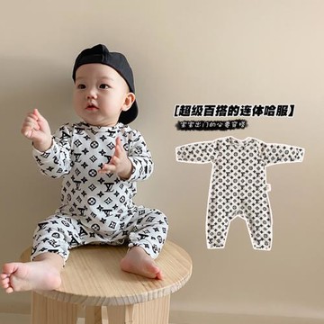 寶寶連體衣男秋裝新生兒長袖衣服嬰兒包屁衣女秋純棉爬服哈衣加絨