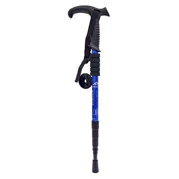 Funtaitai 鋁合金T型柄拐杖登山杖  藍色  319g  1支