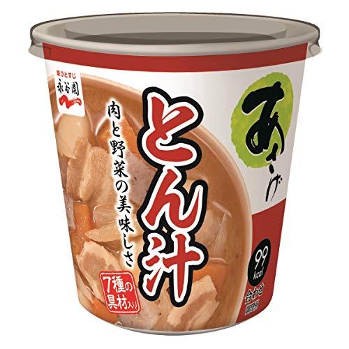 永谷園 カップ入り生みそタイプみそ汁あさげ とん汁 1食 ×6個