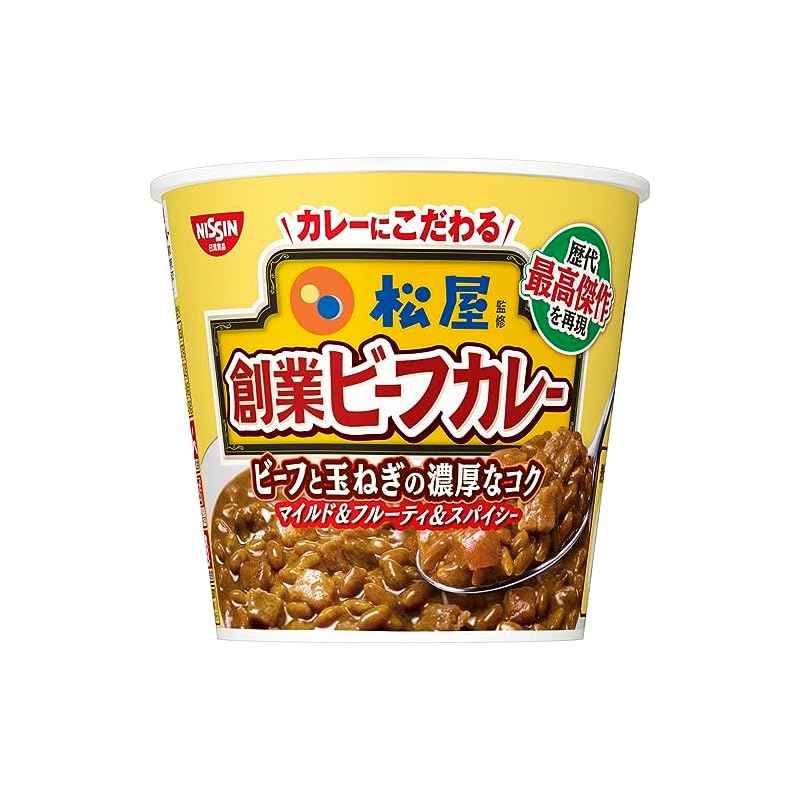 日清食品 松屋監修 創業ビーフカレー [ビーフとたまねぎの濃厚なコク] 103g 6個