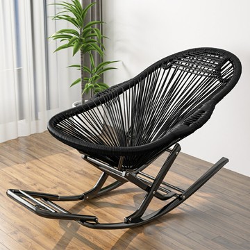 免運公司貨 開發票 搖椅家用休閑搖搖椅成人午睡椅懶人彩色逍遙陽臺藤椅創意網紅椅子