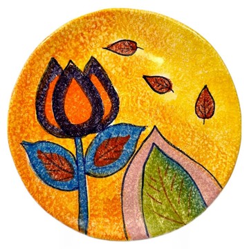 Modigliani 義大利陶 圓盤  羅馬之愛  22 x 22 x 2cm  1個