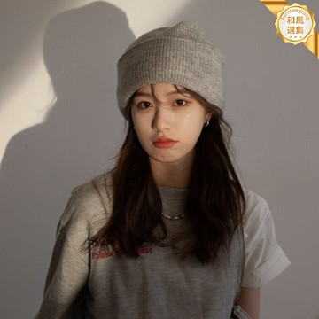 【韓版素顏神器】毛線帽 針織帽 冷帽 套頭帽 純色百搭 加厚保暖 秋冬潮帽 月子帽 男女通用