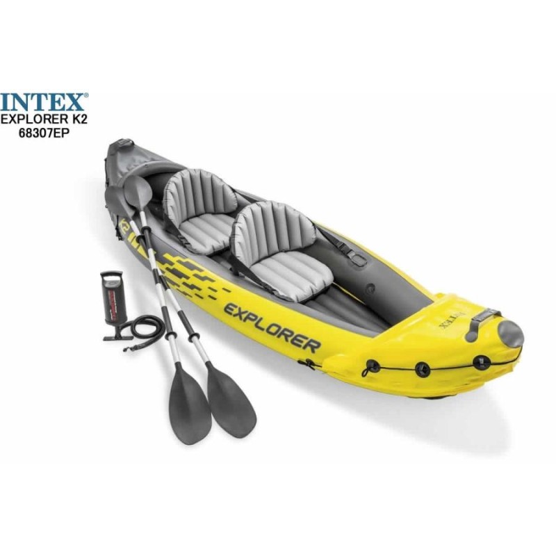 INTEX インテックス EXPLORER K2 68307EP TWO-PERSON KAYAK エクスプローラー K2 カヤック 2人乗り ２人用ボート  エアーボート 湖 川 | LINEブランドカタログ