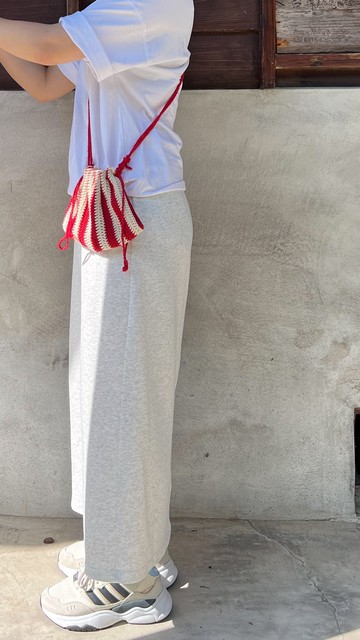 條紋編織包-小款