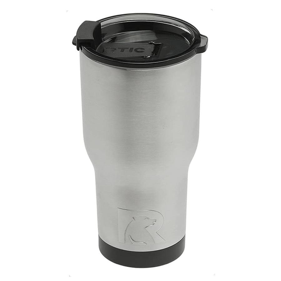 RTIC 20 OZ INSULATED TUMBLER STAINLESS STEEL COFFEE TRAVEL MUG WITH LID, SPILL PROOF, HOT BEVERAGE AND COLD, PORTABLE THERMAL CUP FOR CAR, CAMPIN