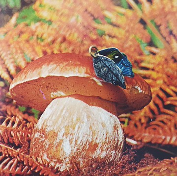 手繪墜子 - 枯葉蝶 / kallima inachus / コノハチョウ