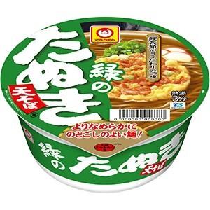 マルちゃん 緑のたぬき天そば 101g×12個セット  緑のたぬき カップ麺 そば （毎）