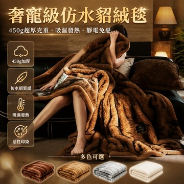 歡喜兔 拉舍爾仿狐狸毛長絨毯 加厚保暖蓋毯 100*150cm多功能毯 150*200cm單人毯