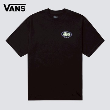 Vans Road Stop 男女款黑色短袖T恤