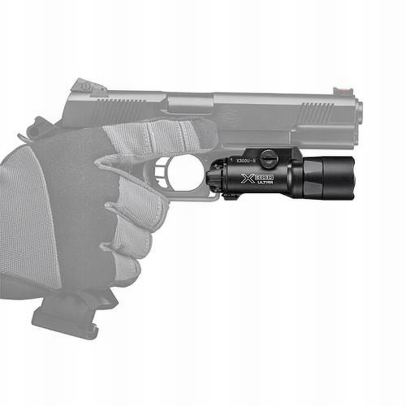SUREFIRE X300U 高出力LEDハンドガンライト 1000ルーメン実物 MILITARY SUREFIRE シュアファイア X300U-A LEDウェポンライト