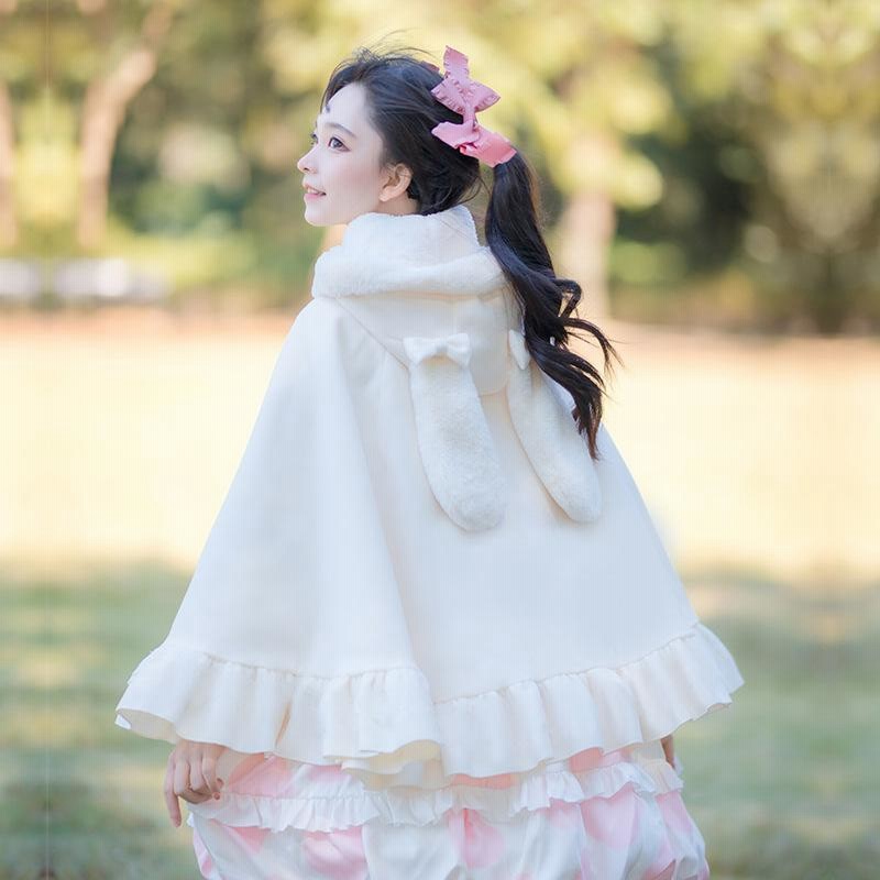 ロリータ ポンチョ コート アウター 甘ロリ レディース かわいい