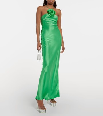 Amina Muaddi Dalida Glass PVC platform mules