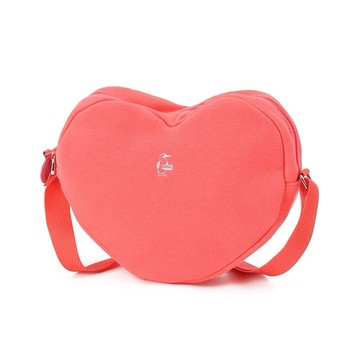 CHUMS Heart Shoulder Bag Sweat肩背包 珊瑚紅