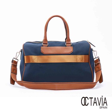 OCTAVIA 8 - 旅行去 後現代極簡 牛津布配皮寬型商務旅行包 - 森林綠