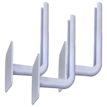 ROYALLIN 蘿林嚴選 免打孔L型萬用掛勾 3個 ABS樹脂材質 尺寸13.6*7cm  白色