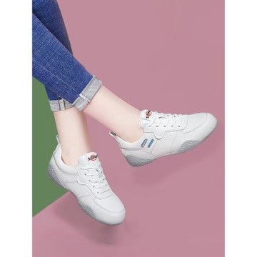 真皮小白鞋2025新款跑步鞋超火阿甘鞋時尚旅游鞋軟底軟皮球鞋爆款