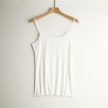 【米蘭精品】真絲T恤桑蠶絲背心-修身內搭細肩帶小可愛女上衣8色74fd8