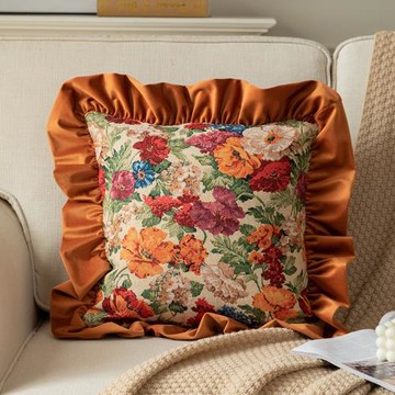 睡覺抱枕可拆洗有內膽高顏值沙發靠墊荷葉邊靠枕床頭枕頭抱枕宿舍