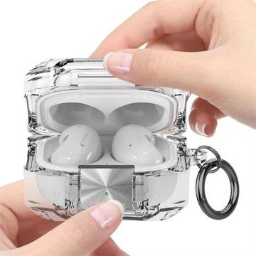 適用Galaxy buds2pro耳機套新款三星BudsCore透明開關藍牙保護套