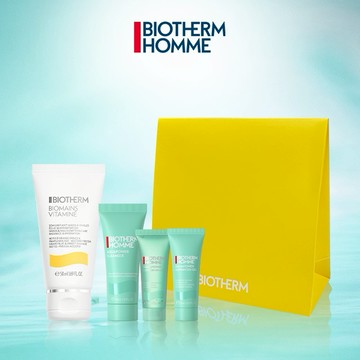 [快速出貨]【BIOTHERM 碧兒泉】男仕保養旅行組+護手霜『LINE禮物獨家』｜生日送禮｜紀念日禮物｜男友禮物推薦