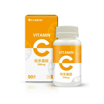 中化 倍多喜錠 維他命C500毫克、維生素C (90錠/瓶) 憨吉小舖