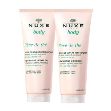 NUXE黎可詩 綠茶清新水感沐浴膠200ml*2入組-公司貨(有效期限2026/09)