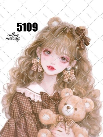原創貼紙 No.5109 人物貼紙 原創貼紙 原創人物貼紙 裝飾貼紙 cotton melody