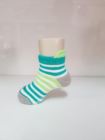 三跟護踝抑菌船型除臭襪(青草綠 童XS-L)
